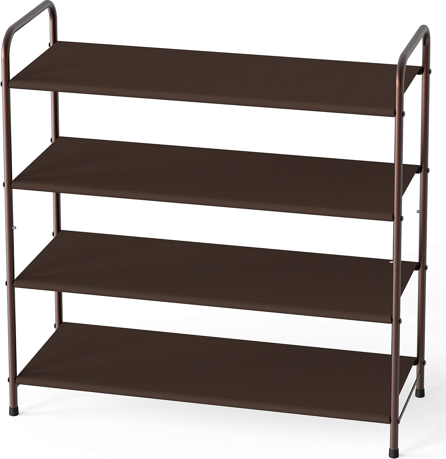 Simple Houseware 4-Tier Shoe Rack Storage Organizer, Bronze 4-Tier Bronze