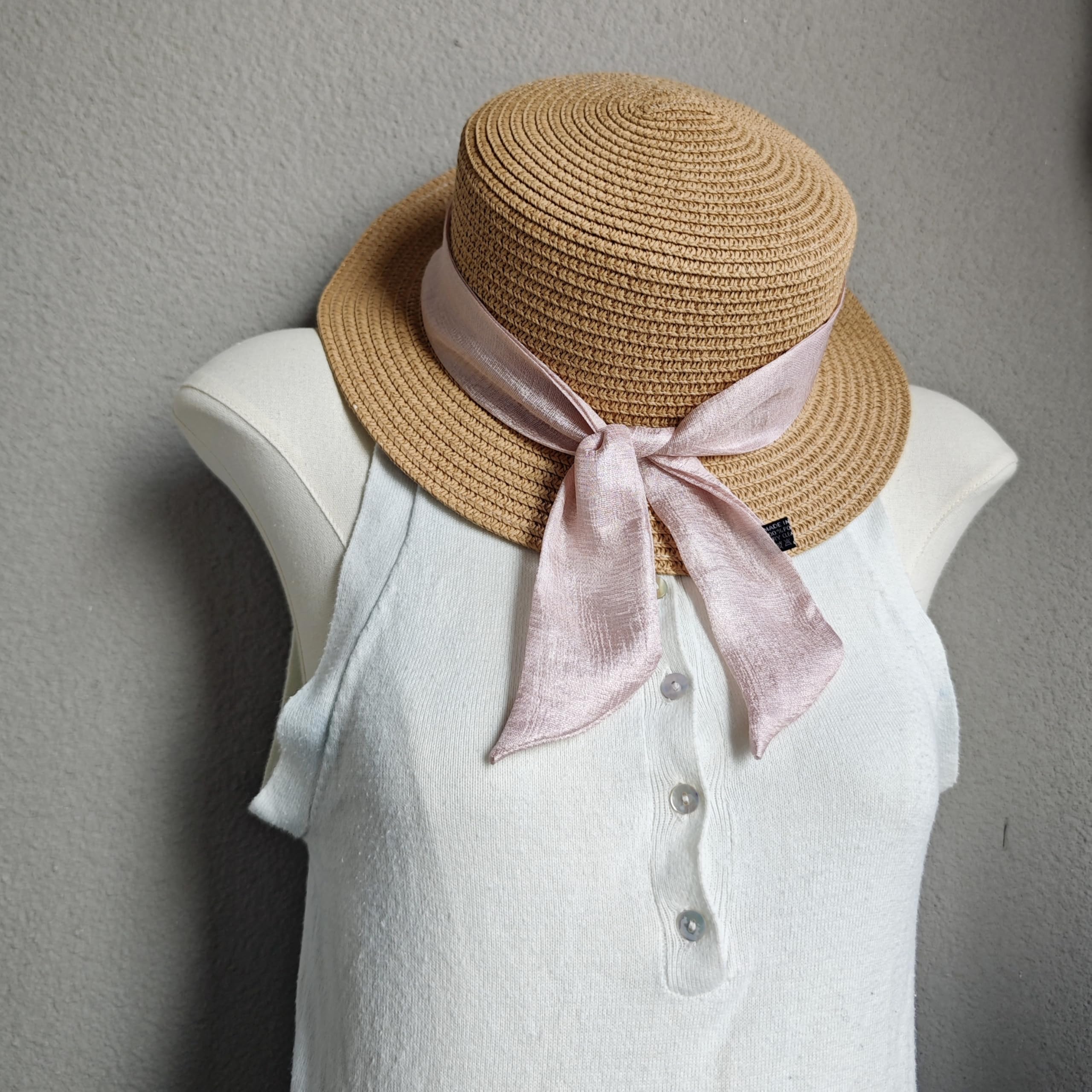 GIMIRO Bufanda de lino de imitación Elegante, 95 x 5 cm, Cinturón Flexible, Accesorio Versátil para Cuello y Cabello