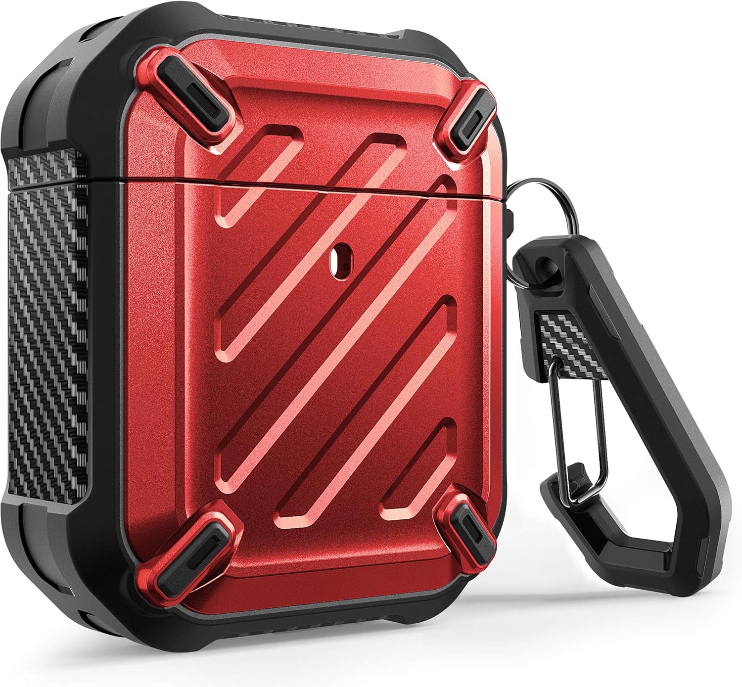 SUPCASE Unicorn Beetle Pro Series Case Designed for Airpods 1 & 2, Full-Body Rugged Protective Case with Carabiner for Apple Airpods 1st & 2nd (Blue)
