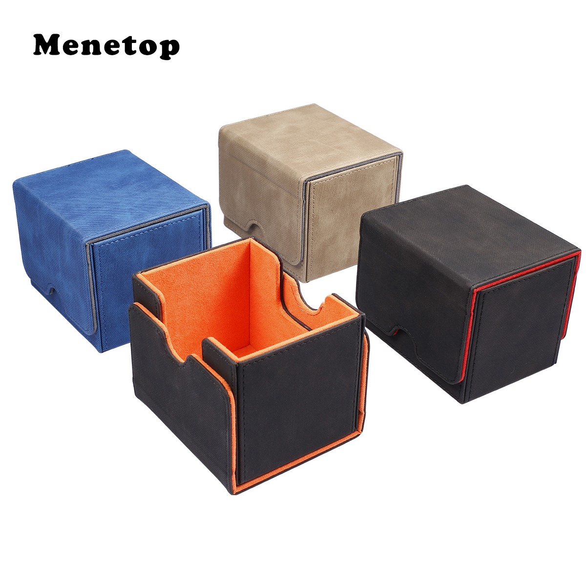 Amazon.co.jp: デッキケース 約100枚収納 スリーブ PUレザー対応 各種