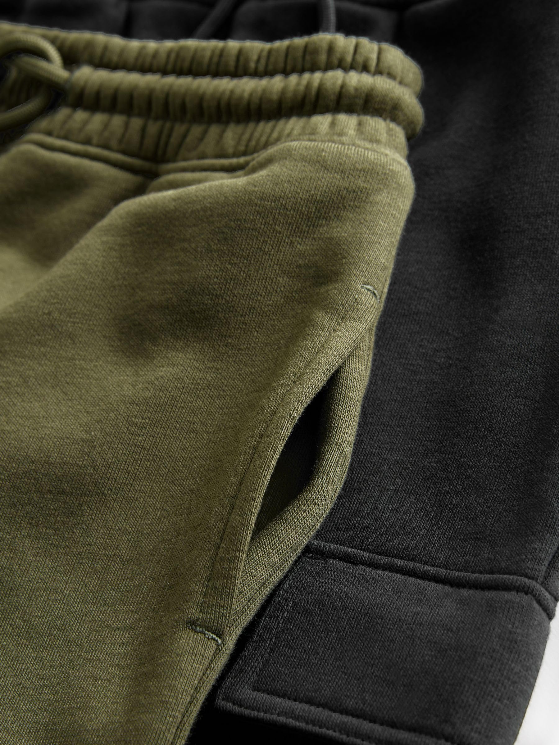 NEXT Garçon Pantalon de Jogging Cargo Coupe Slim, Lot de 2