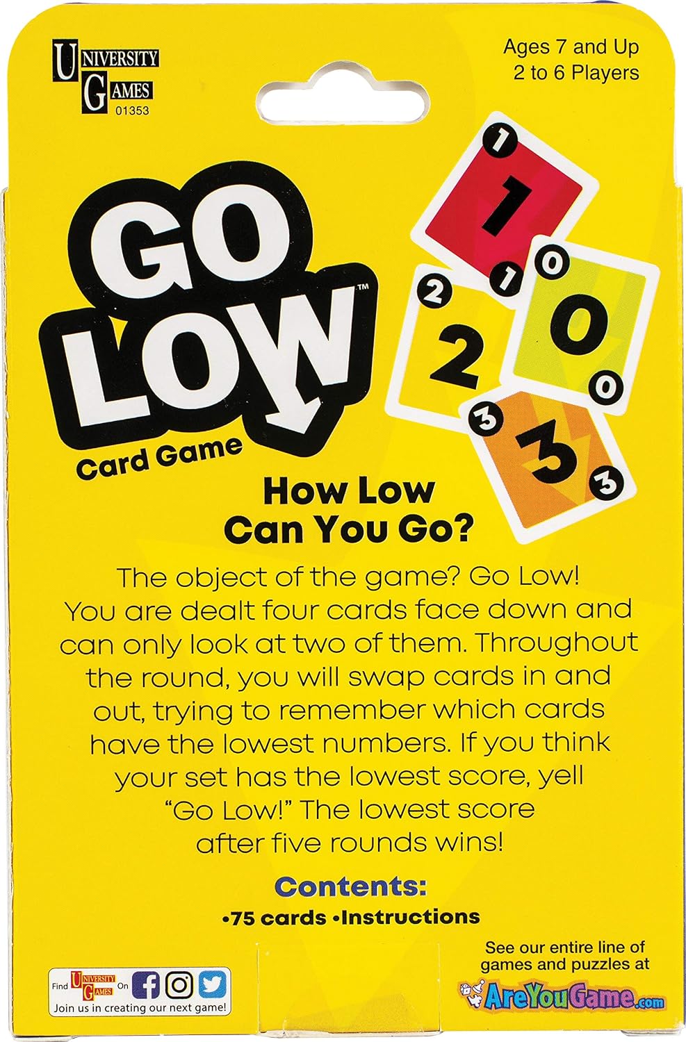 University Games Go Low Card Game : Amazon.ca: Toys & Games