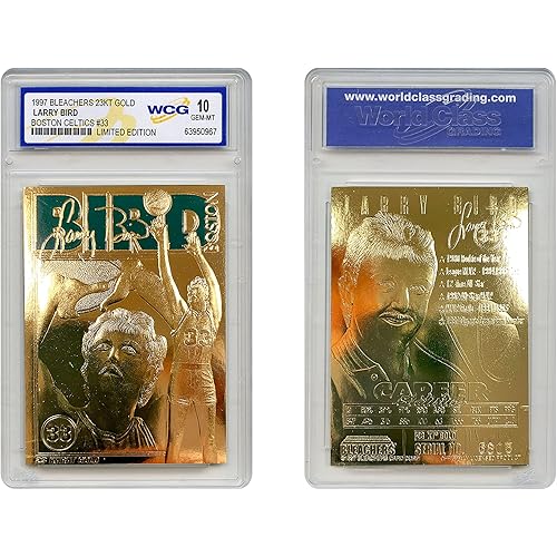 Generic 1997 Gold Card - Larry Bird, Boston Celtics #33, GEM Mint 10, 1 piece, 2.5 x 3.5 inches