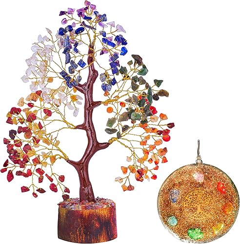 Miniatura 8 de Piedras de chakras, árbol de cristal de siete chakras, regalos espirituales, decoración de Feng Shui, regalos holísticos para mujeres, cristales