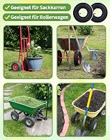SOSALUK 2 db Belső Gumi 3.00-4 Molnárkocsihoz - 260x85 TR87 Szelepes Gumitömlő, Fekete Cserebelső Kézikocsihoz 6