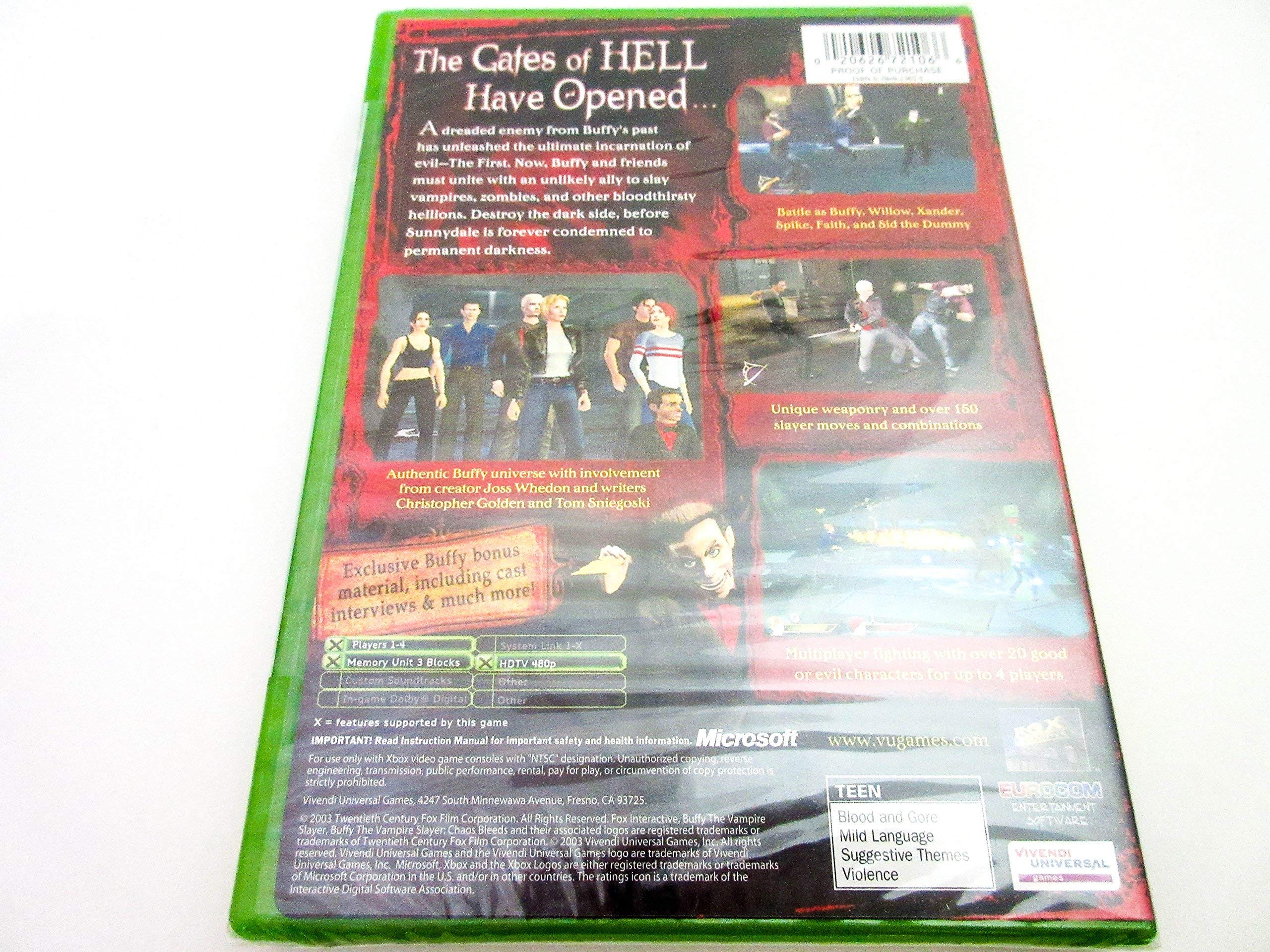 Amazon.com: Buffy the Vampire Slayer: Chaos Bleeds - Xbox (Renewed