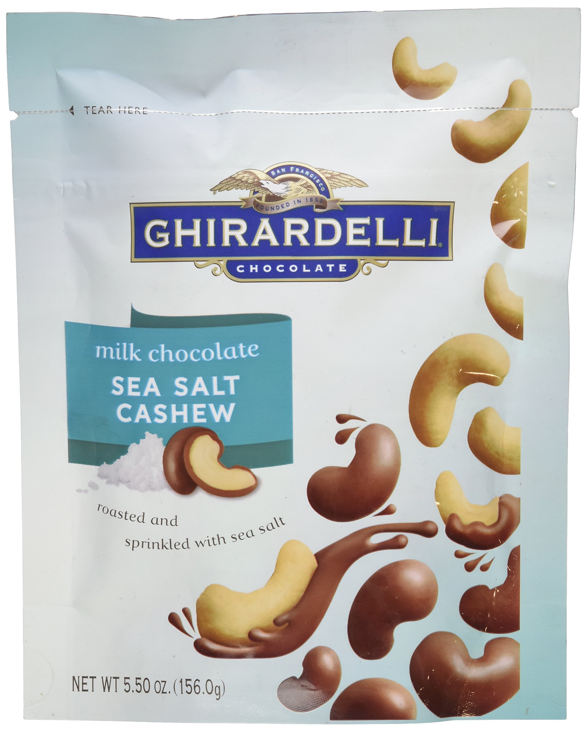 Buy Ghirardelli Milk Chocolate Sea Salt Cashew, 5.50 oz Online at