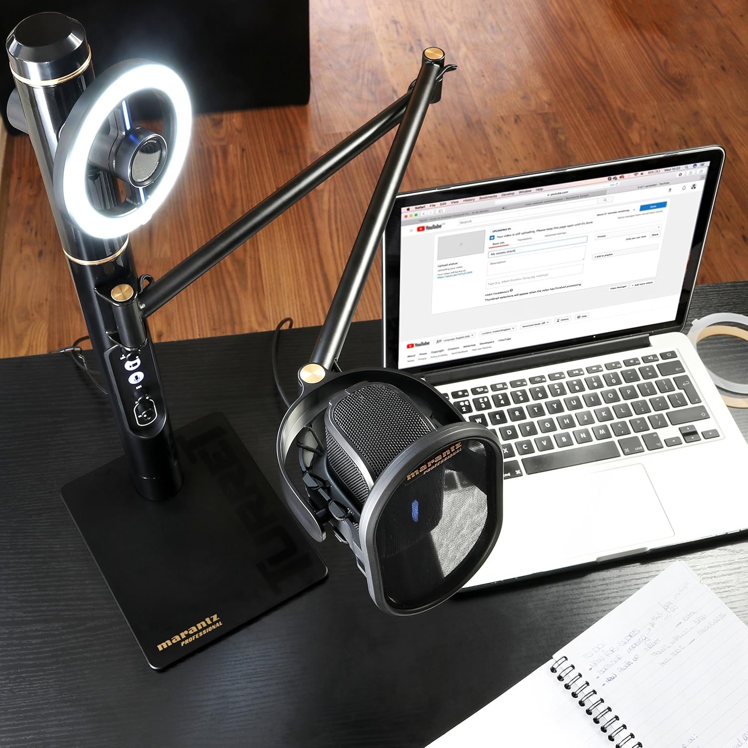 Buу 1 gеt 1 Marantz Professional Turret - USB-C Broadcast Video System with Full HD webcam (H.264 video compression), USB condenser mic (48kHz/16-bit) and pop filter, Dimmable LED light ring & internal USB hub