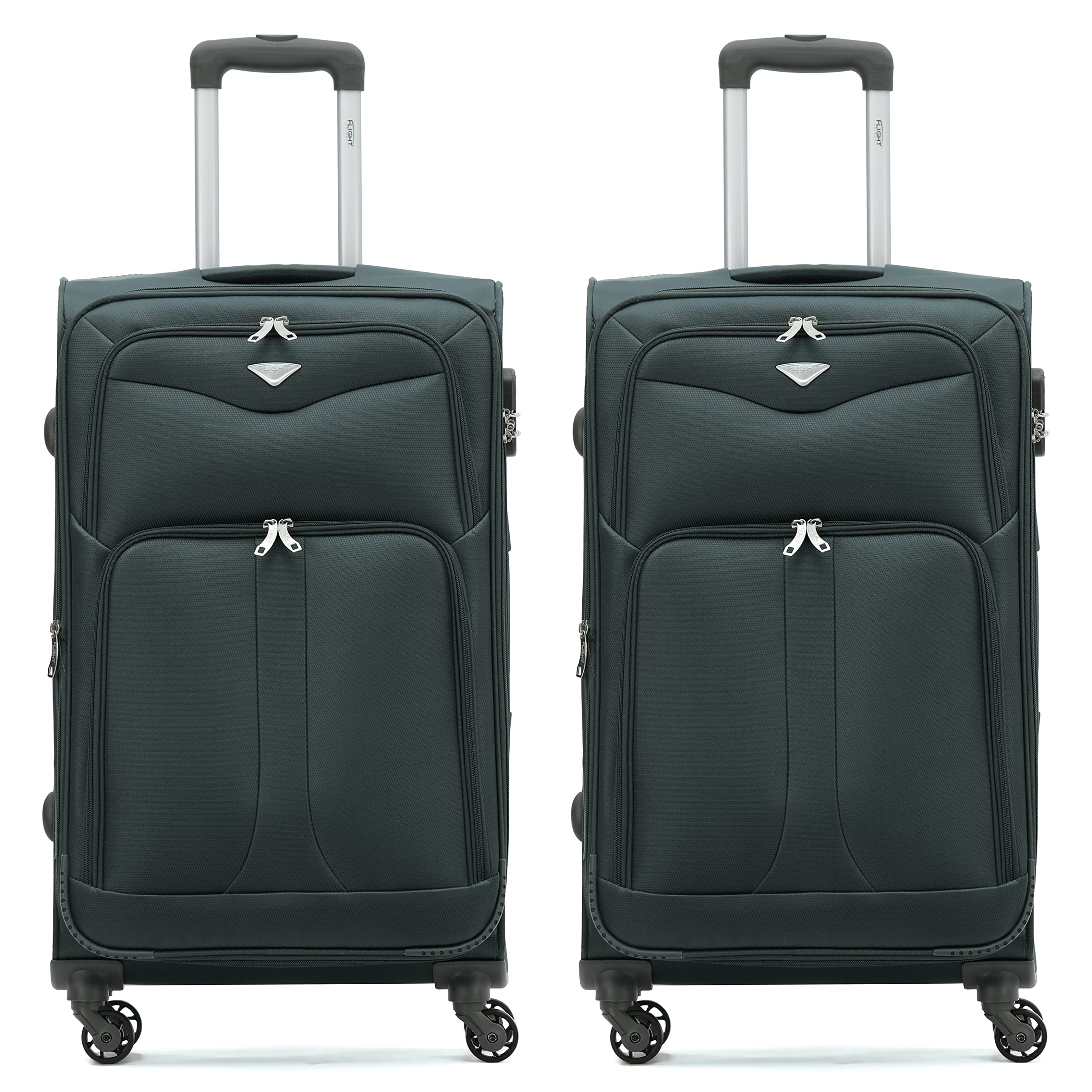 Flight Knight Lightweight 4 Wheel 800D Soft Case Suitcases Anti Crack Cabin & Hold Luggage Options Approved for Over 100 Airlines Including easyJet, BA & Many More! — view 25