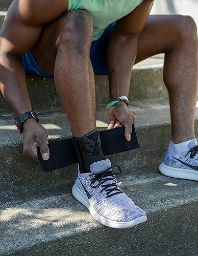 Miniatura 7 de Athletec Sport Tobillera con cordones ajustables, soporte estabilizador para lesiones atléticas,