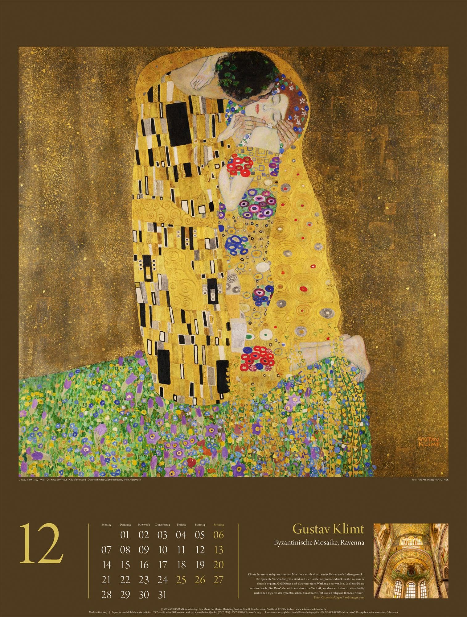 KunstGeschichten Kalender 2026 | Meisterwerke und die Orte ihrer Inspiration | Informativer Kunstkalender im großen Hochformat (50x66 cm) | Mit Texten
