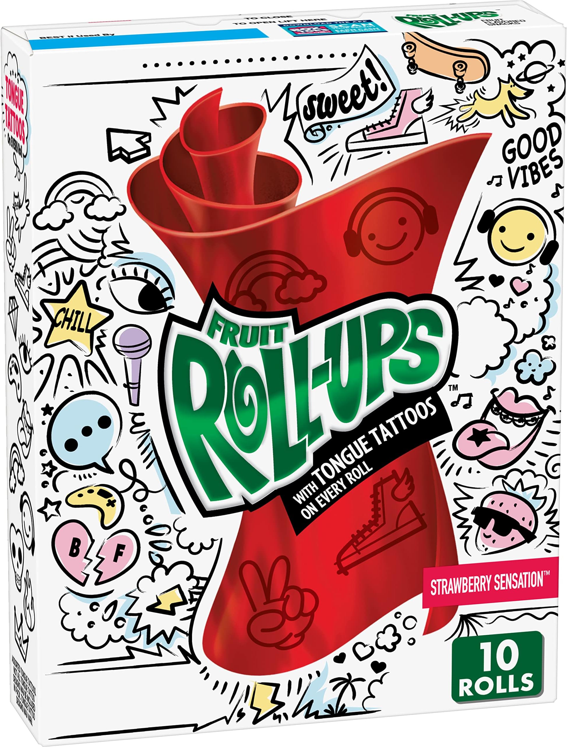 Fruit Flavored Snacks, Strawberry Blast, 10 Ct, 5 oz