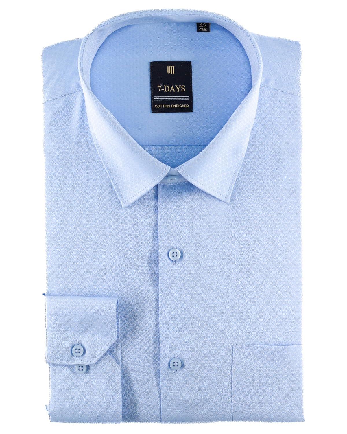 7-DAYS Premium Men's Formal Shirts – Cotton Rich, Textured Self-Design, Full Sleeve, Regular Fit, Wrinkle Resistant, with ... - Review, Price and Buying Guide