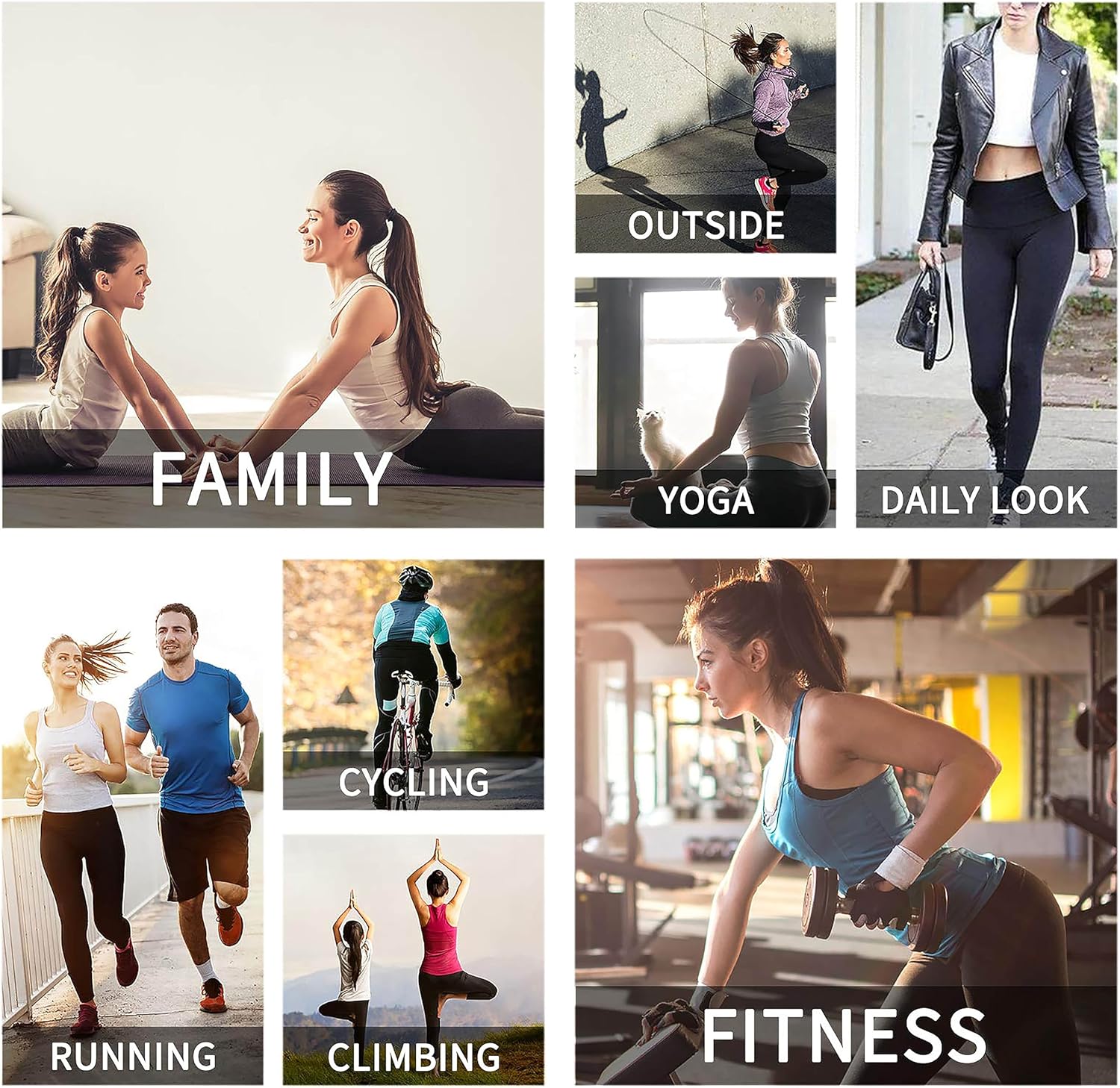 Thick High Waisted Workout Leggings for Women with Pockets Tummy Control Running Fitness Buttery Soft Yoga Pants Denim Blue - Image 6