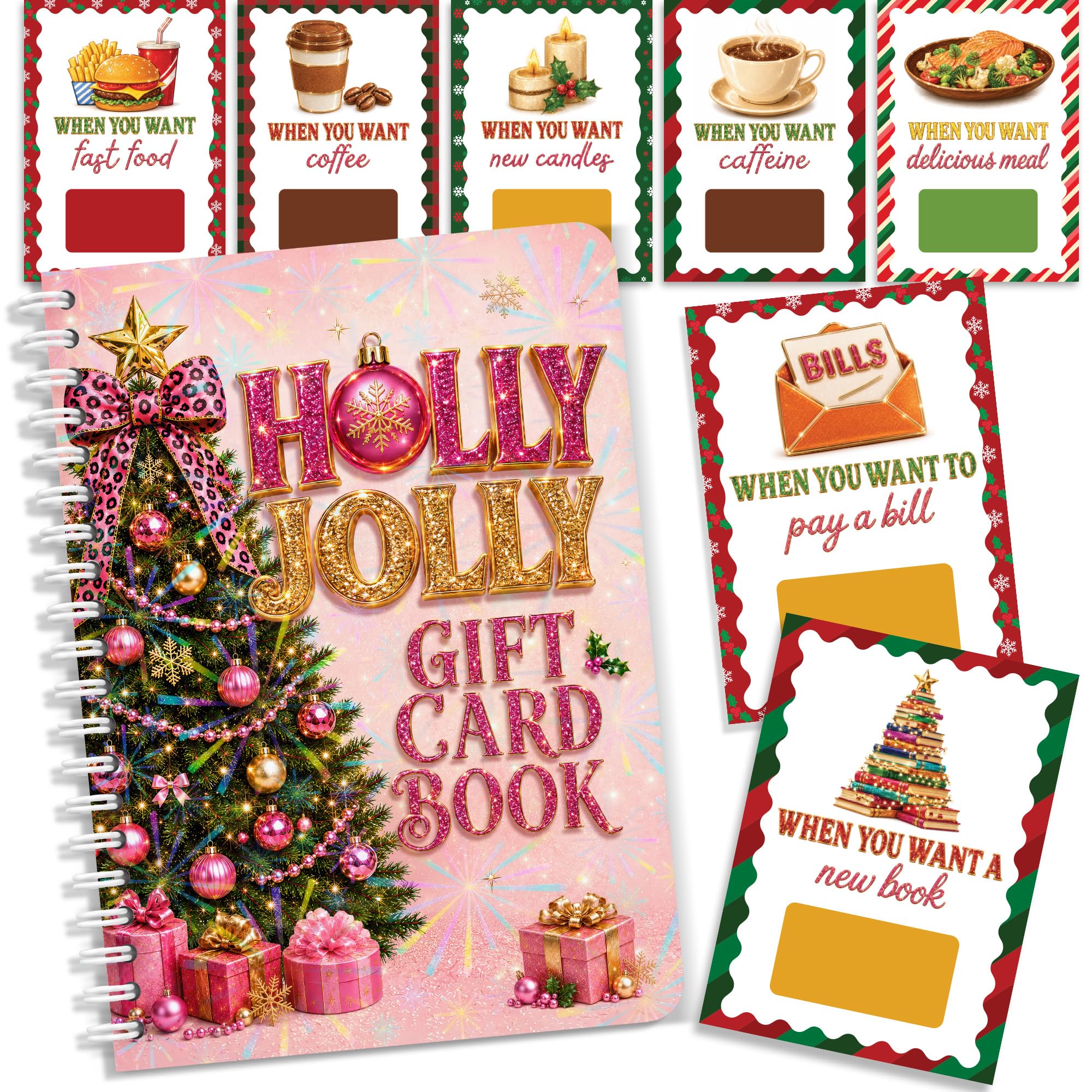 Christmas Gift Card Book for Teen, Adults, Kids, Christmas Gift for Women