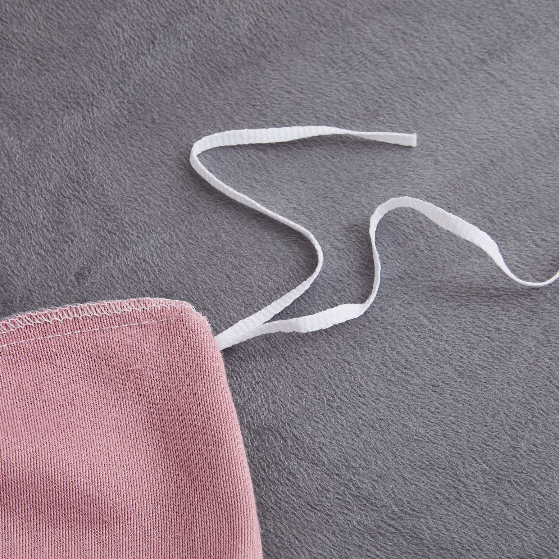 Bettwäsche Winter Kuschelig 200x220 cm Cashmere Touch Rosa Altrosa Grau Microfaser Flauschig Fleece Winter Bettwäsche Plüsch Bettbezug Set Kuschelig Microfaser Winterbettwäsche mit Reißverschluss