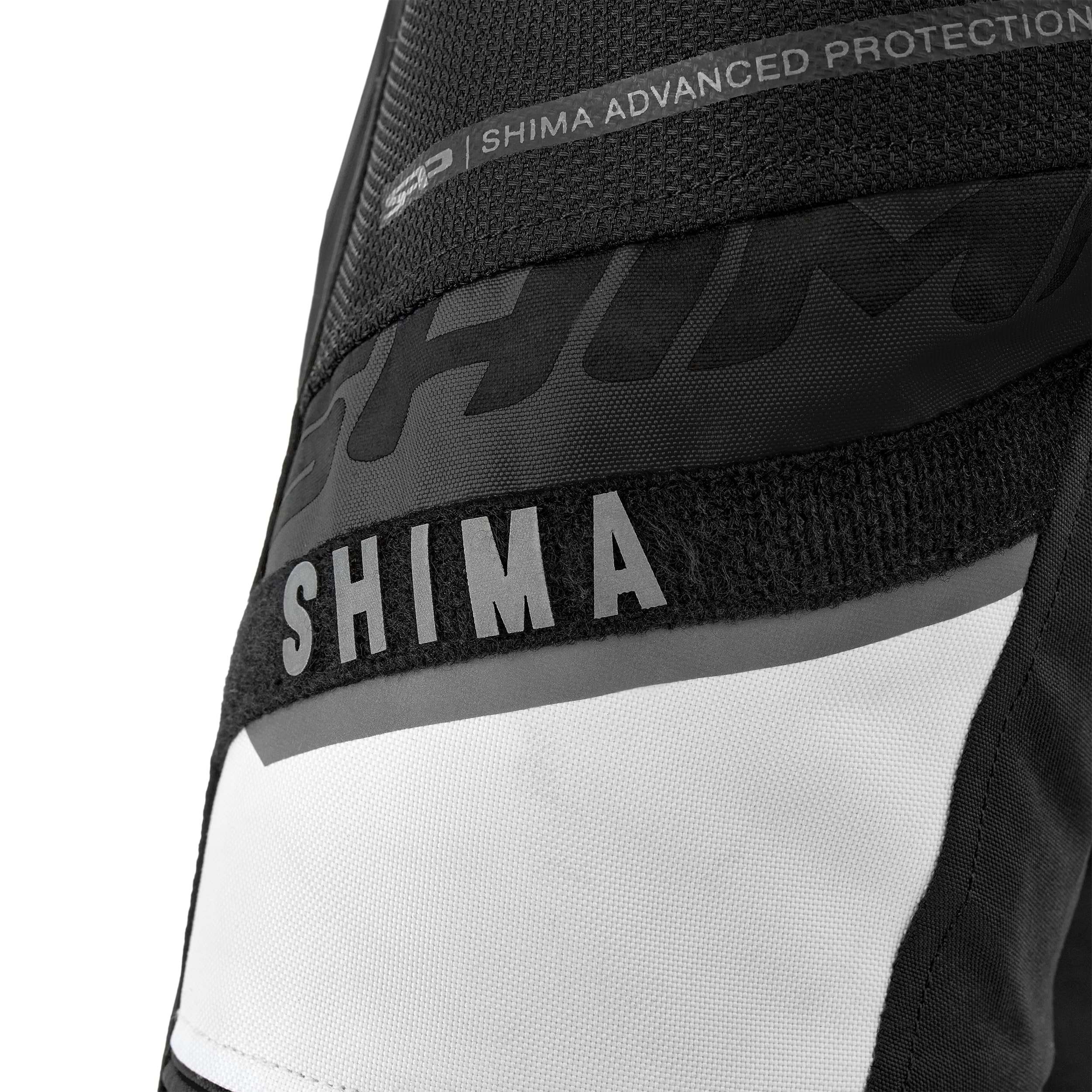 SHIMA MeshPro 2.0 Motorrad Jacke Herren mit Protektoren AirForce Rückenprotektor Motorradjacke Sommer Schulter Protektor Ellbogen Textiljacke Schutzjacken Protektorenjacke Stadt (Männer, Weiß, L)