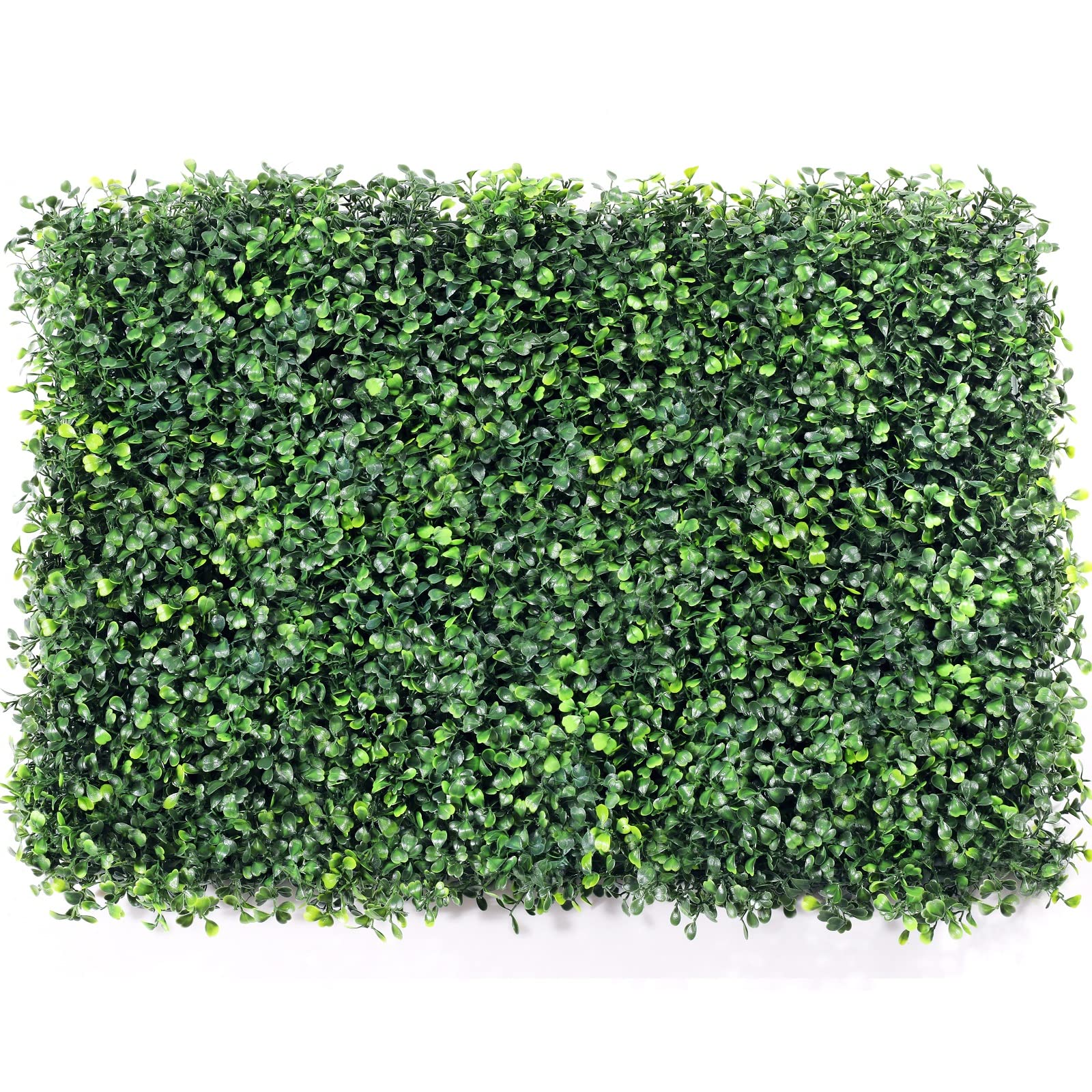 Yuego 12 PCS Grass Wall Panels, 16" x 24" Artificial Boxwood Topiary Hedge Plants for Privacy Fence Screen Sun Protected, Greenery Walls Backdrop for Indoor, Outdoor, Garden, Backyard Balcony Decor