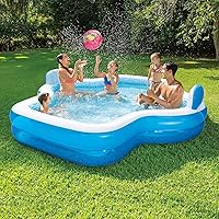 Vista 5 de Members Mark - Alberca elegante familiar de 3 m de largo, 2 asientos inflables con respaldo. Nueva versión
