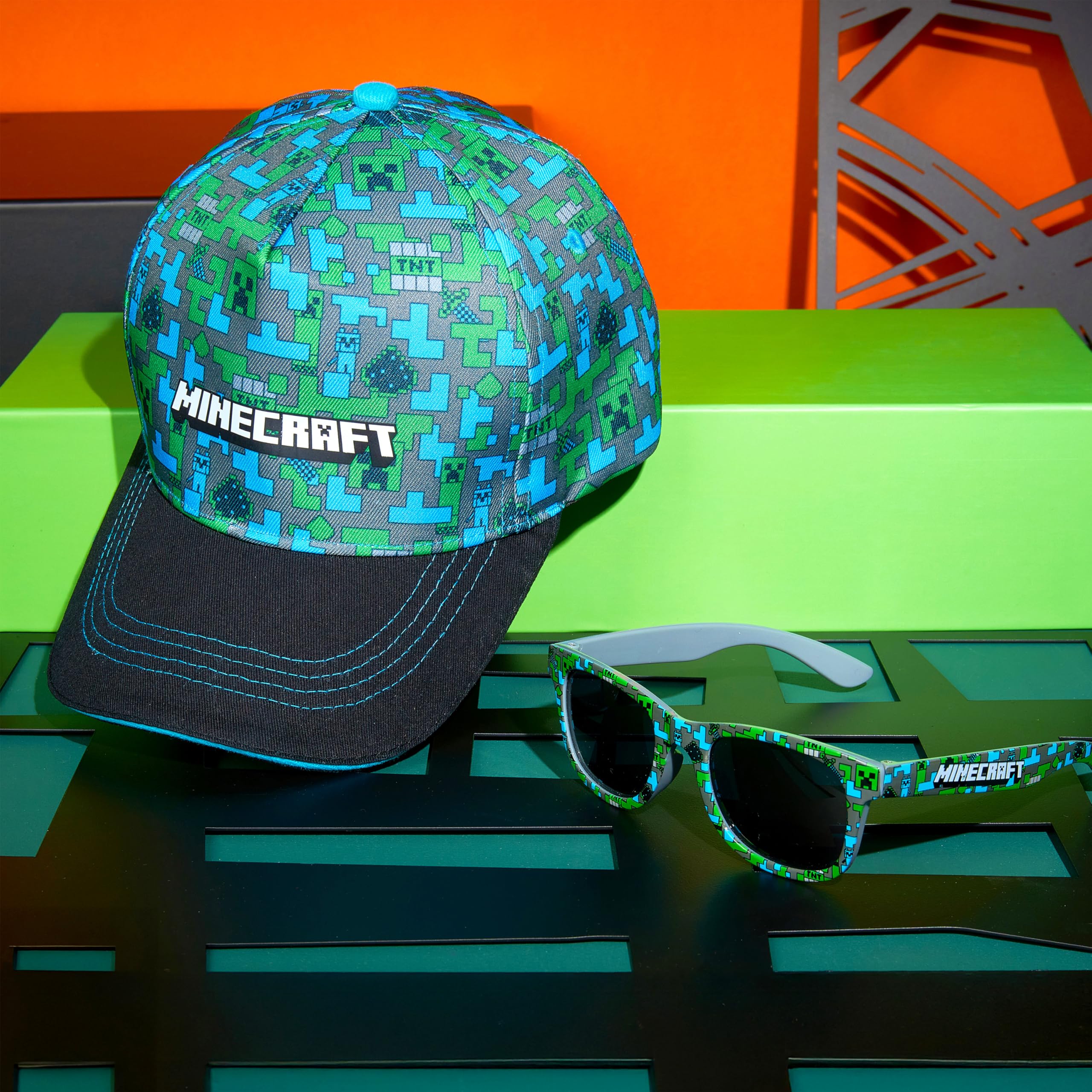 Pokemon | Minecraft | Super Mario | Fortnite Gorra Niño con Gafas de Sol Niño UV400 Set, Gorra Infantil, Accesorios de Verano, Regalos Niños