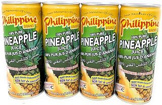 Philippine Brand Juices 250ml (Pineapple, 4 Pack)