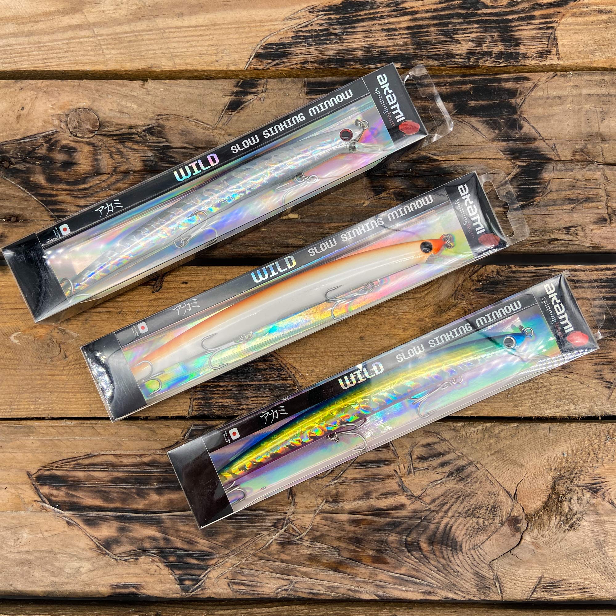 Wild Kit de 3 artificiales Minnow Long Jerk 18 cm de 28 g