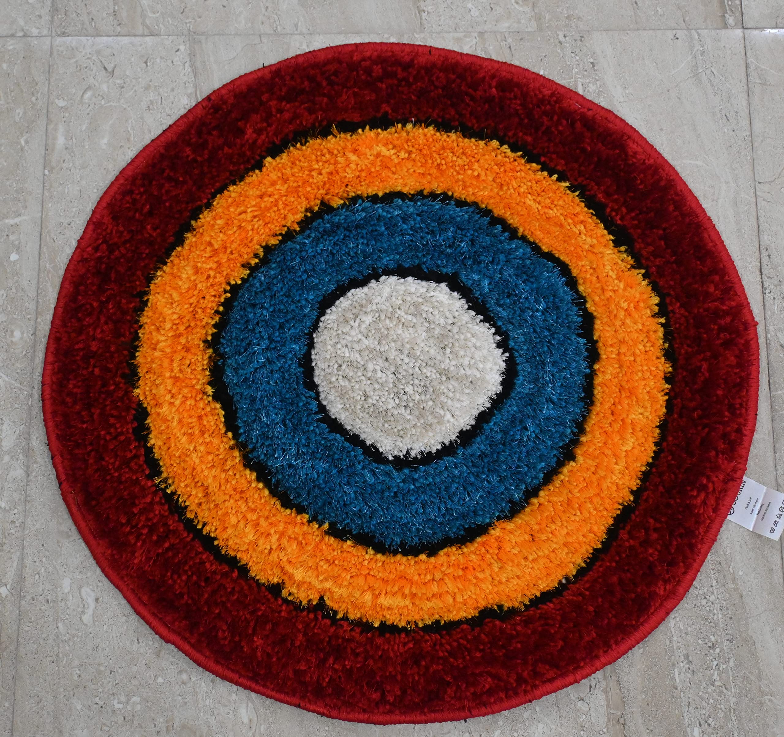 SOURIN Multicolor Round Floor Mat