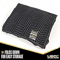 Vista 7 de US Cargo Control Funda acolchada para ataúd, almohadilla para muebles color negro y blanco para mudanza/almacenamiento, suministros esenciales