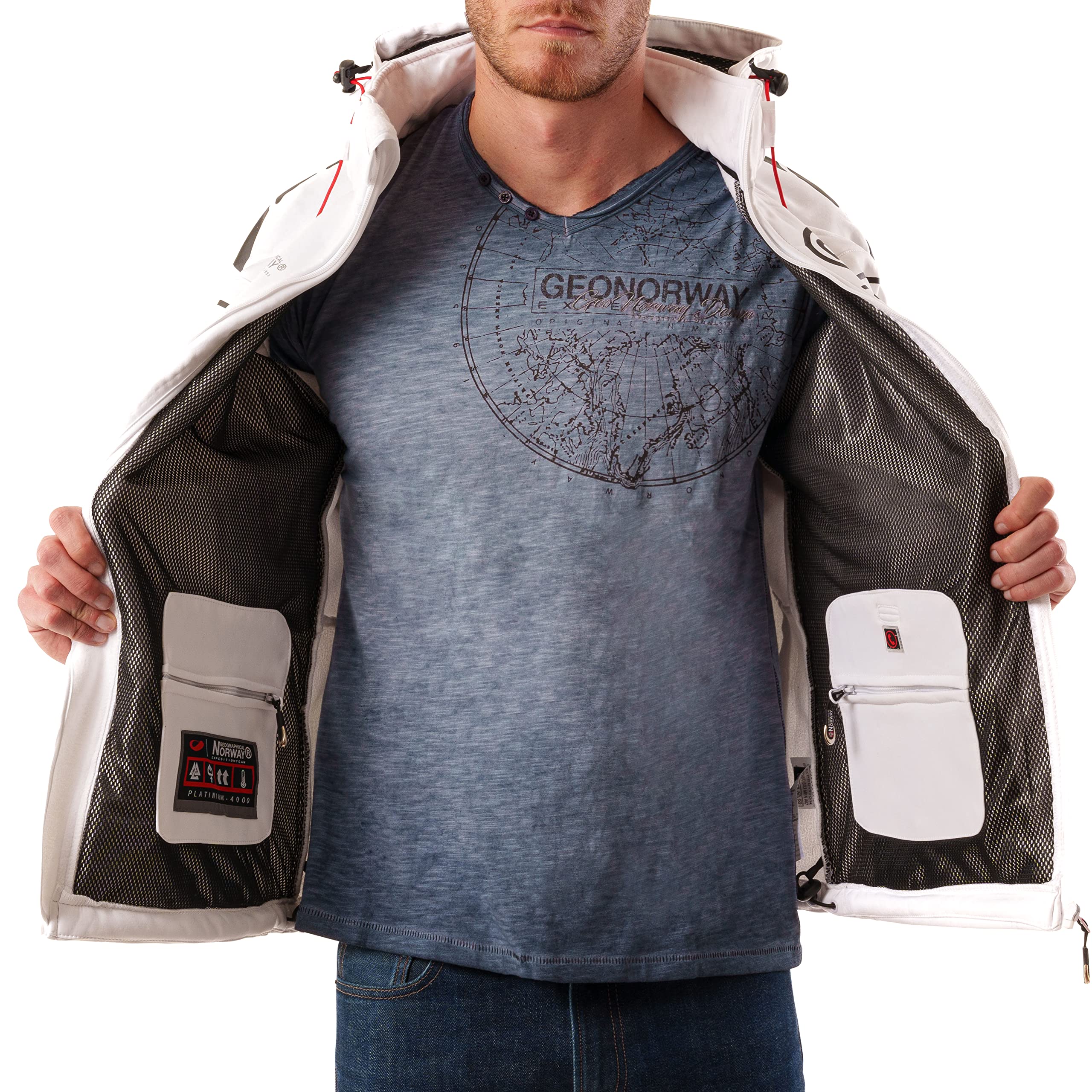 Geographical Norway Homme Tambour Veste Softshell pour Hommes