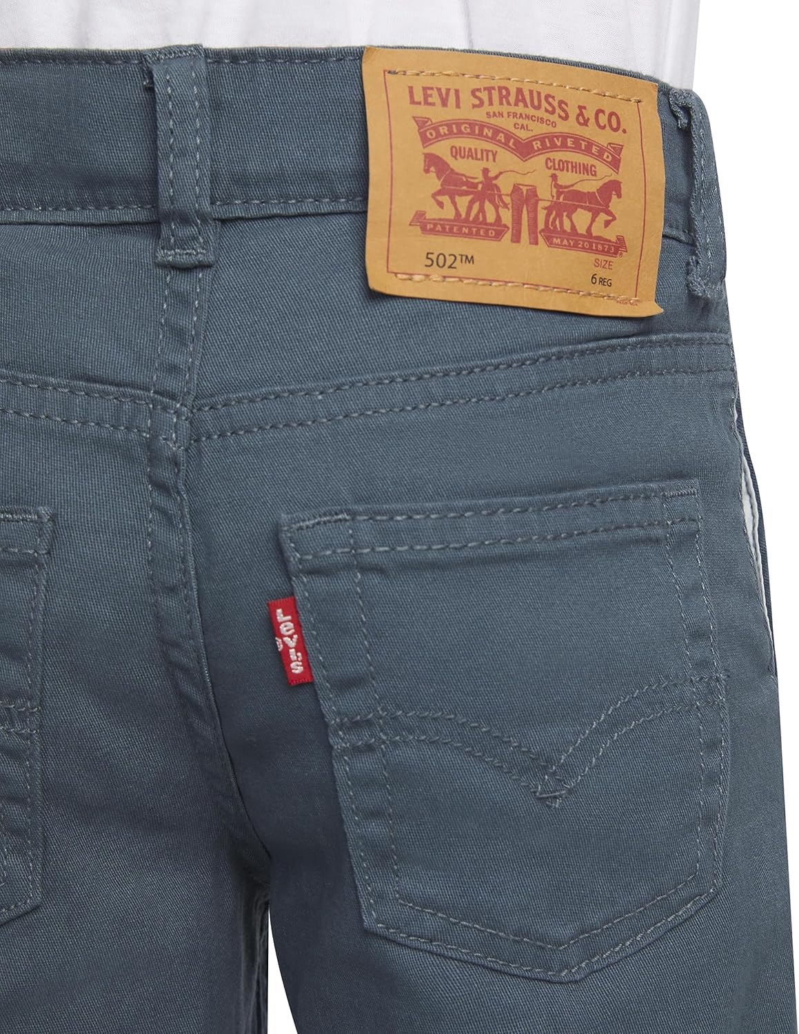 Levi's Boys 502 Regular Taper Fit Chino Pants - Image 9