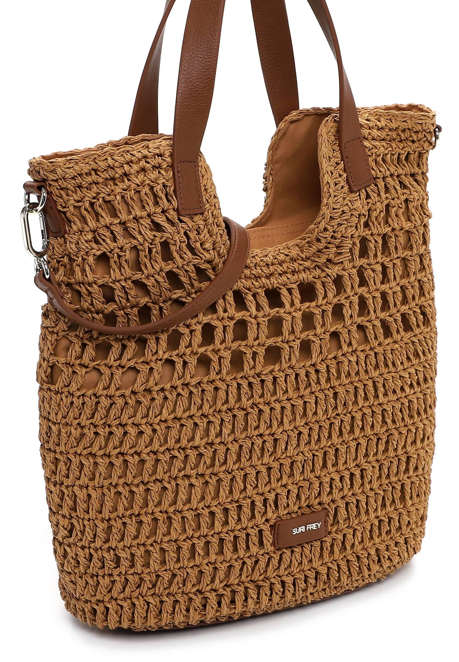 SURI FREY Umhängetasche Marley Cityshopper Cognac hellbraun