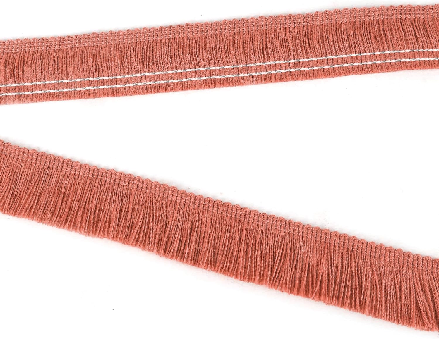 BEL AVENIR Sewing Fringe Trim Rust Red 13.7 Yards x 1 Inch Tassel Trim image 4