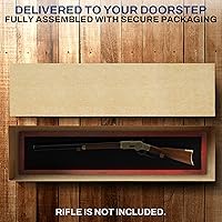 Vista 7 de PENNZONI Vitrina de pistola – Armarios de pistola con cerradura para rifles y escopetas – Montaje en pared de espada, vitrina de montaje en pared