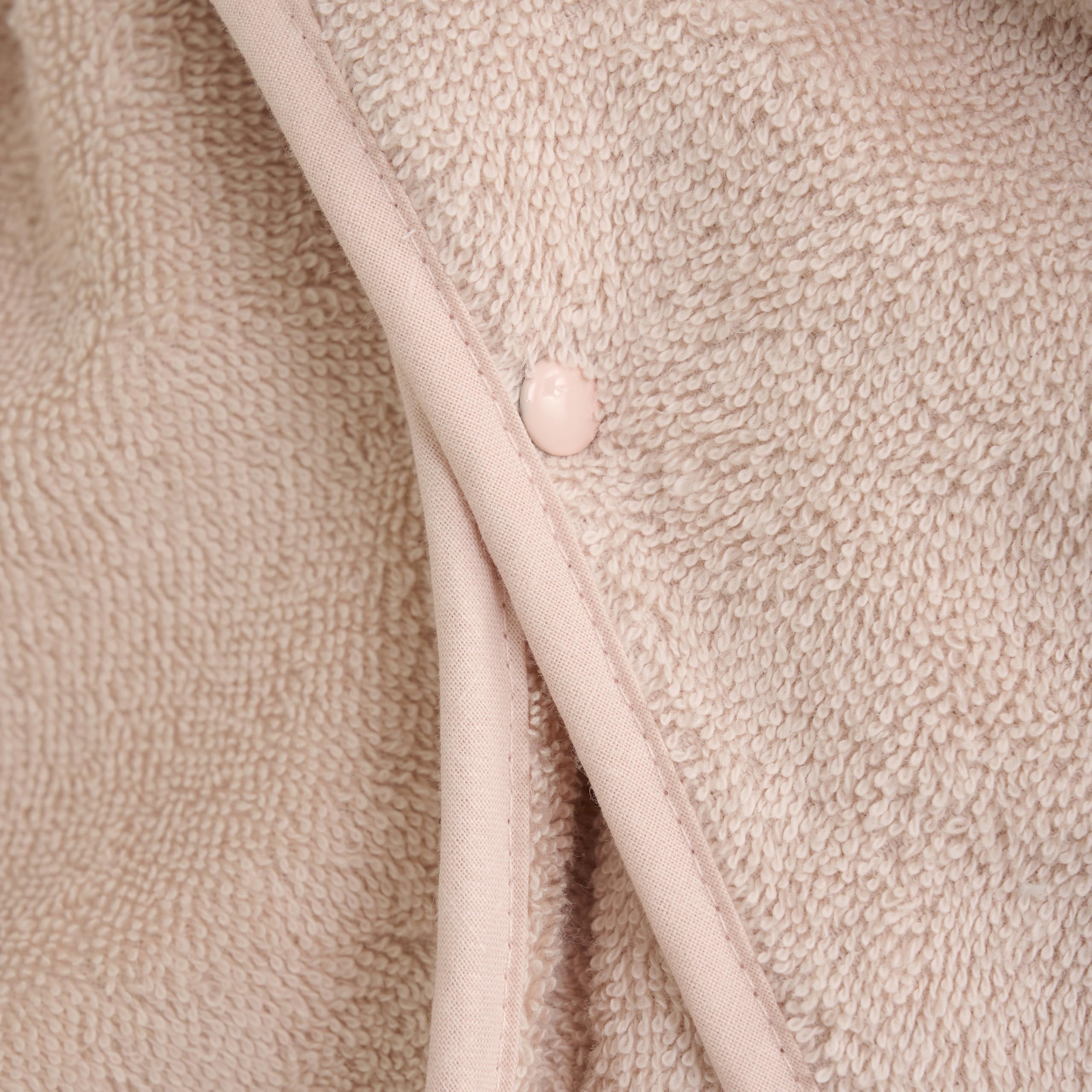 Pippi Hooded bath poncho, Pink, 98\104 - Image 3