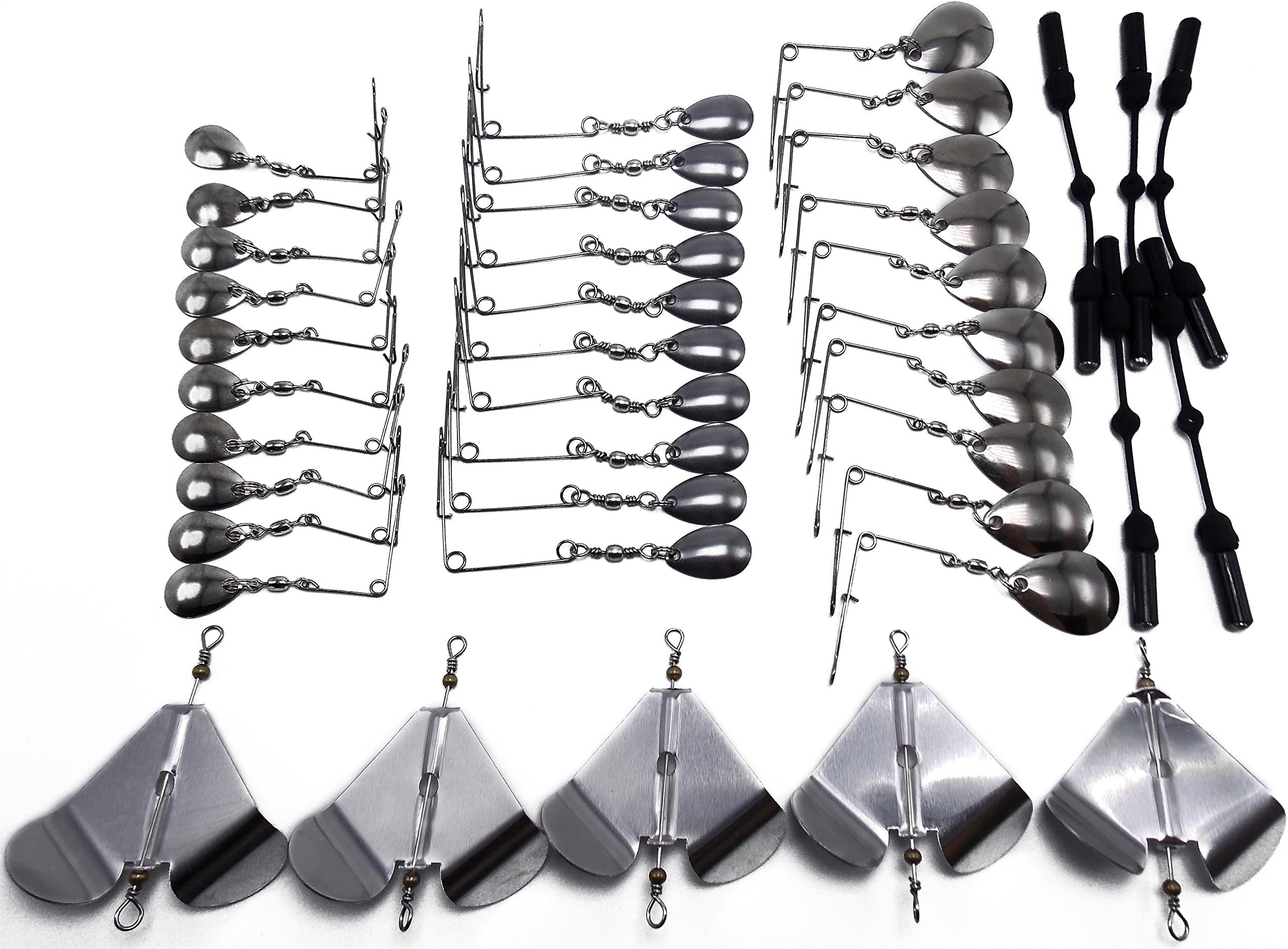 40pcs spinnerbaits and buzzbaits Blades and Rattler add Sound kit