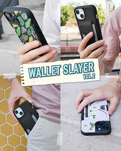 Miniatura 6 de Smartish Funda tipo cartera para iPhone 15  Wallet Slayer Vol. 2 delgada + protectora Tarjetero con función atril  Funda de ranura oculta probada