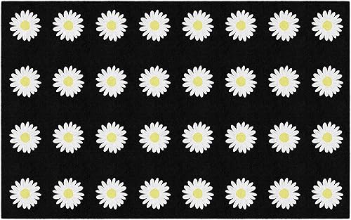 Flagship Carpets Schoolgirl Style - Alfombra de área para aula, diseño de margaritas cruzadas, con puntos de puré de manzana, para aprendizaje en