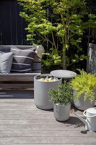 Miniatura 59 de Veradek Mesa auxiliar refrigerante - 2 en 1 - Diseñada para su uso como mesa auxiliar al aire libre, decoración de patio y baúl de hielo Arena