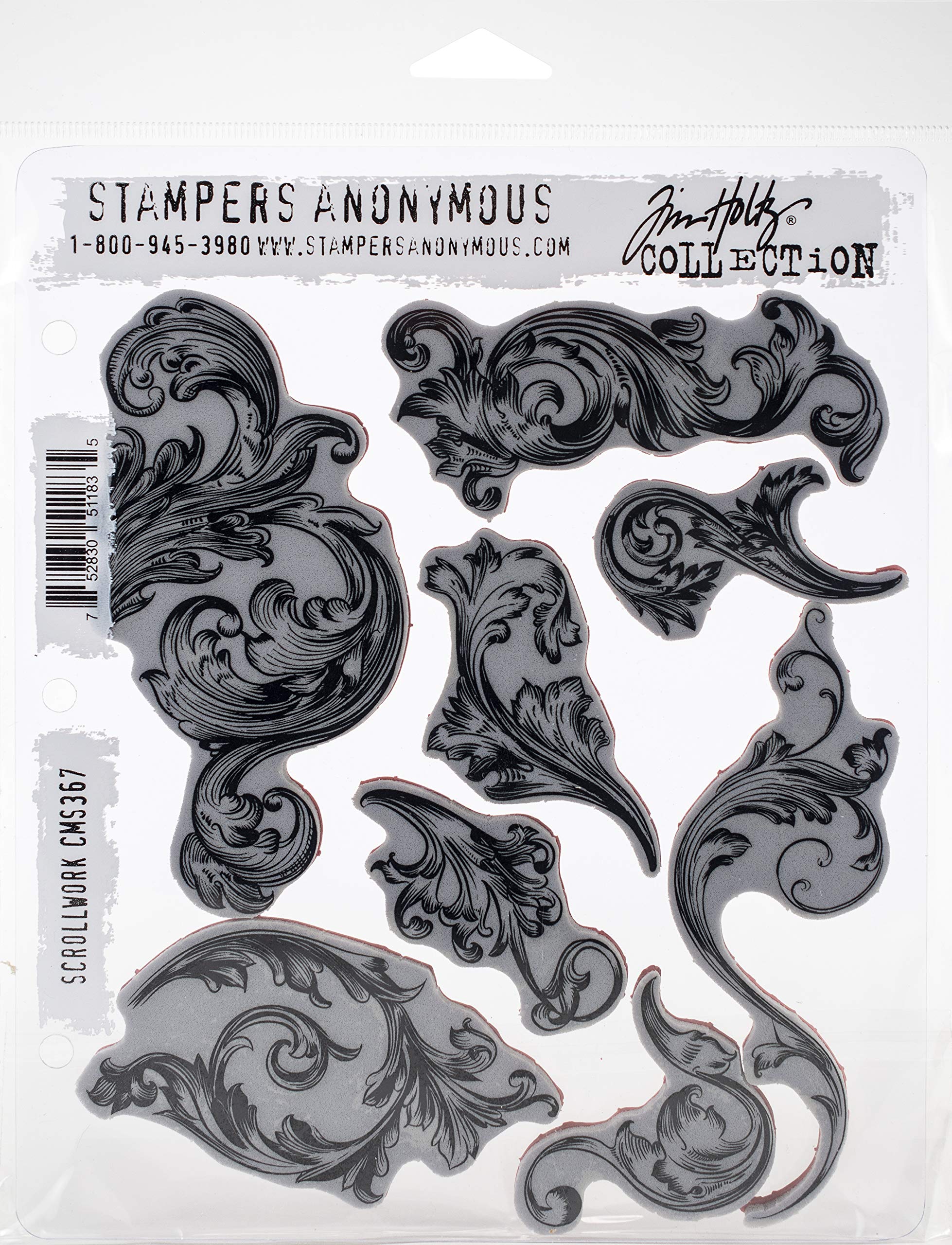 Stampers AnonymousCling Stamp THoltz Scrollwork