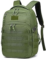 Vista 22 de Mochila táctica militar Wotony, mochila para hombres negra pequeña mochila táctica de asalto