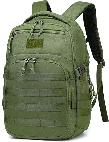 Mochila táctica militar Wotony, mochila para hombres negra pequeña mochila táctica de asalto Verde