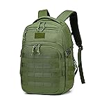 Wotony Military tactical backpack, backpack for men black small tactical assault bag (green, 20 inch)