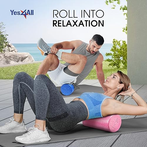 Miniatura 11 de Yes4All High-Density EPP Round Back Roller Foam, Exercise Foam Roller for Yoga, Pilates & Stretching - 12, 18, 24, 36 inch