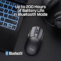 Vista 5 de HyperX Pulsefire Haste 2 Core inalámbrico – Ratón para juegos para PC, larga duración de batería, ligero, sensor Core personalizado, doble Negro