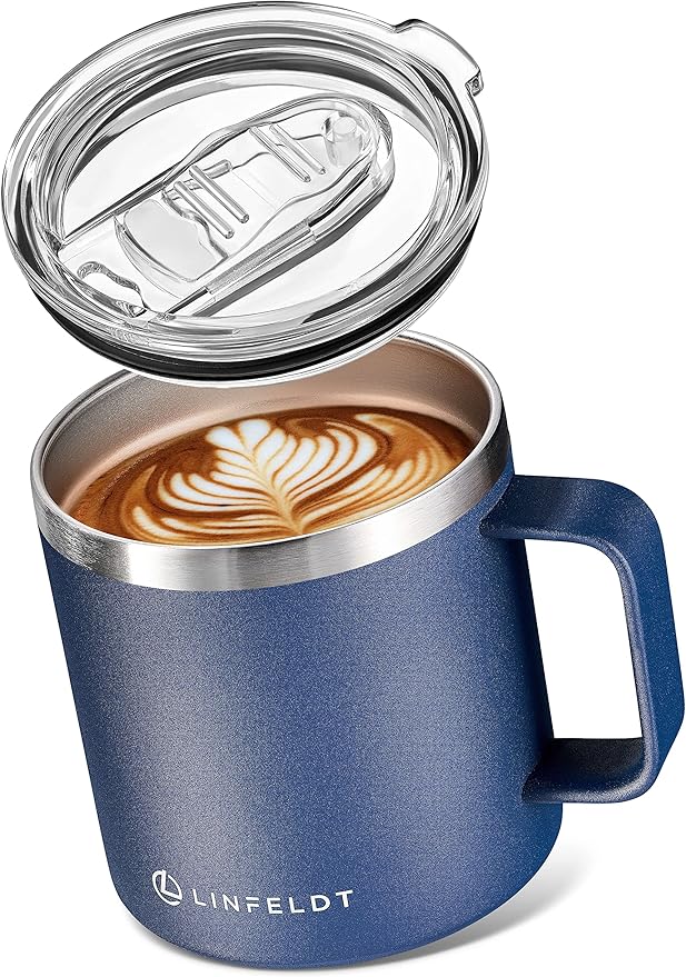 LINFELDT® Thermobecher mit Henkel TOP KAFFEEBECHER THERMO