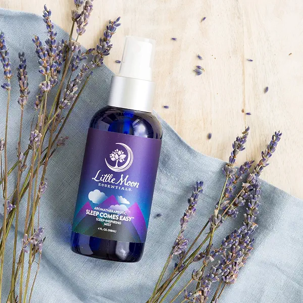 Little Moon Essentials Sleep Mist & Pillow Spray - Calming Lavender Aromatherapy Blend for Sleeping & Relaxation - Vegan Essential Oil Infusion for Skin, Body, Linen & Bedding - Handmade in USA - 4oz 3