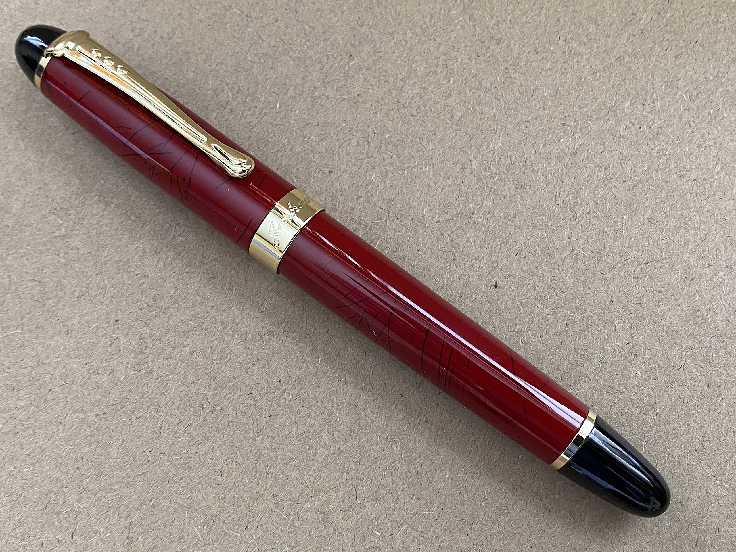 Jinhao X450 Füllfederhalter Mit 0,5 Mm Spitze – Set Mit 10 Schwarzen Tintenpatronen | Hochwertiger Schreibstift Für Schule, Büro & Alltag
