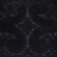 Vista 6 de Better Trends Colección Ashton - Colchas de chenilla con mechones, tamaño individual, color negro, 100% algodón, diseño de medallón de chenilla