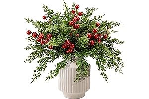 Watayo 60 Pcs Artificial Pine Branches for Christmas Decor