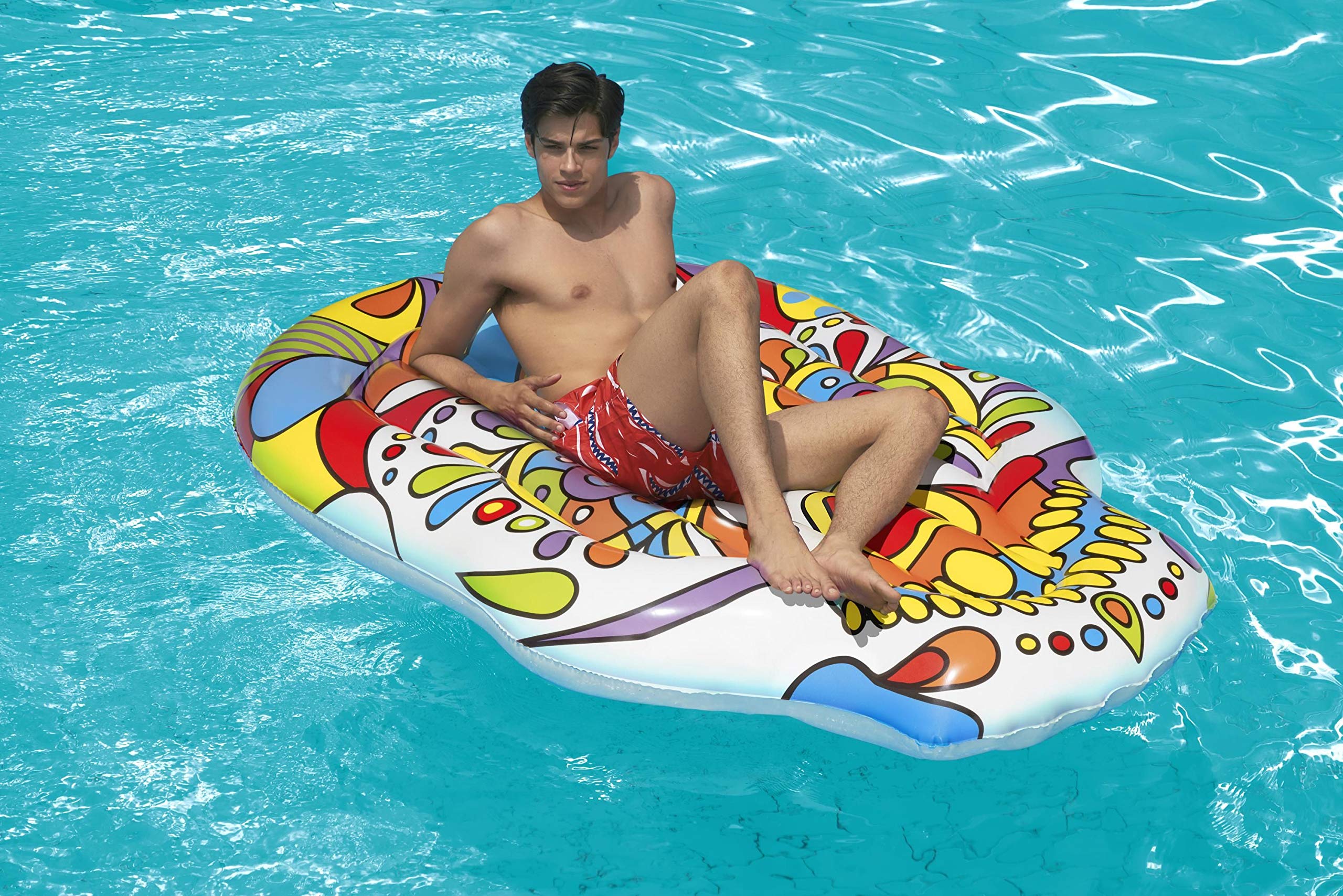 Bestway Matelas Gonflable Fiesta Skull 193 x 141 cm